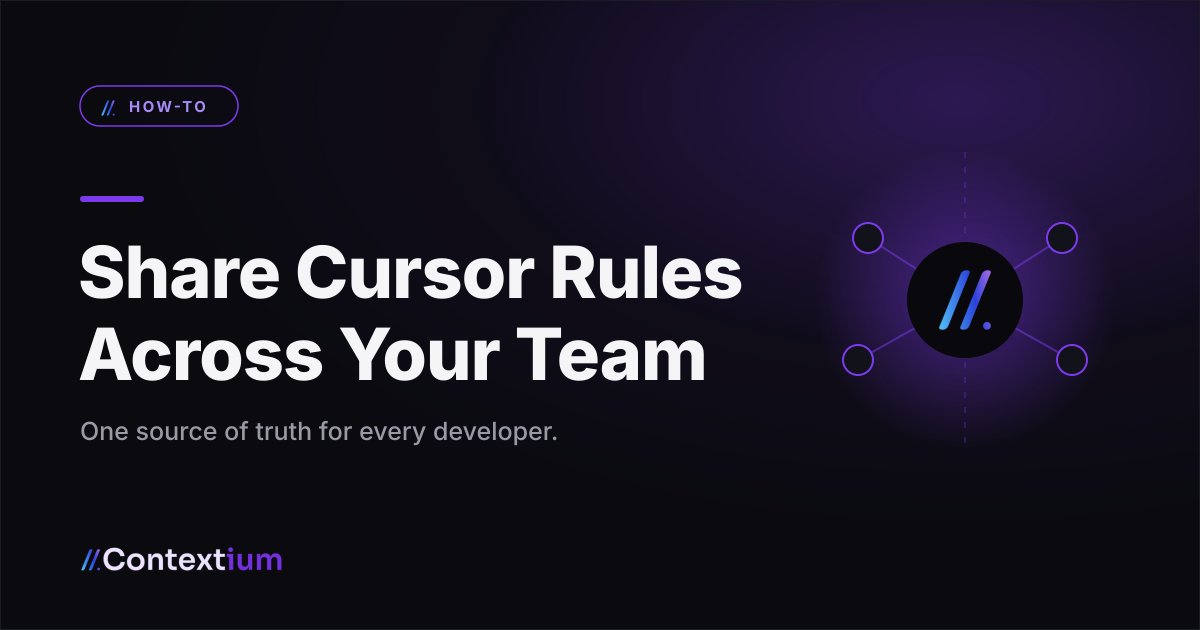 How to Share Cursor Rules Across Your Whole Team